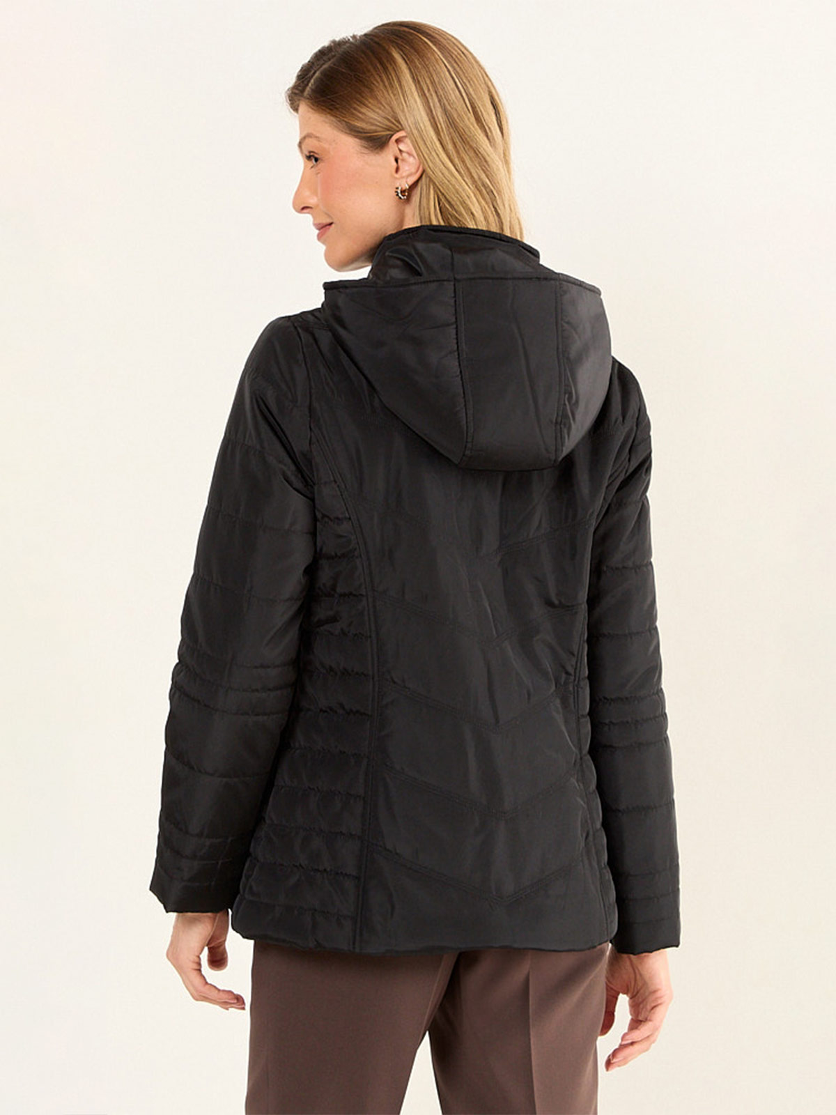 PARKA MUJER MA GRIFFE GORRO Y BOLSILLOS - 4