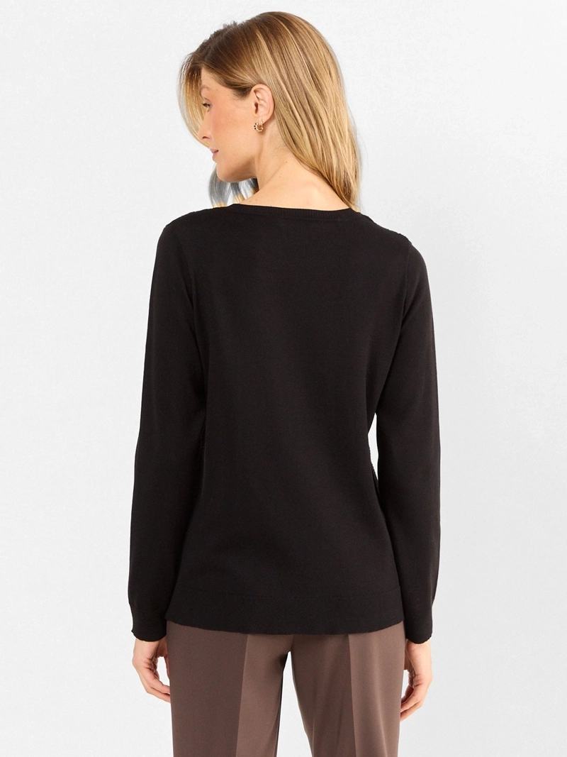 SWEATER MUJER MA GRIFFE CUELLO REDONDO TRENZADO - 2