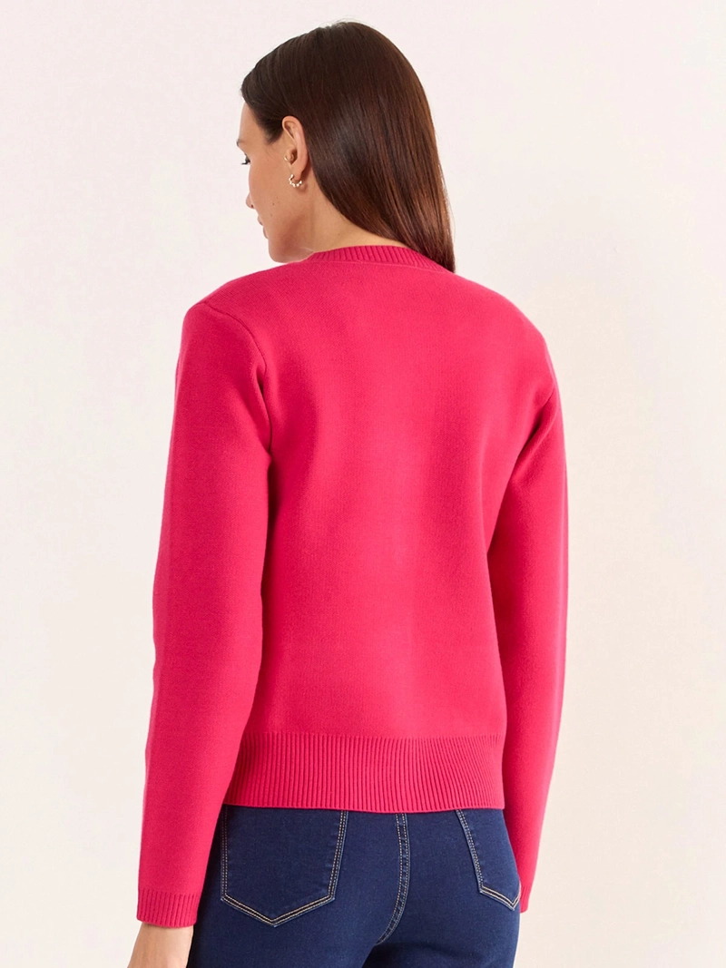 SWEATER MUJER MA GRIFFE GRUESO CUELLO REDONDO - 4