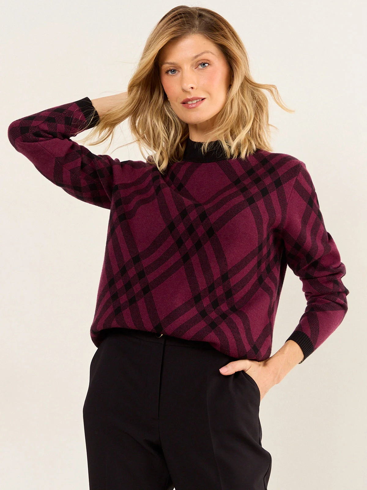 SWEATER MUJER MA GRIFFE CUELLO ALTO - 2