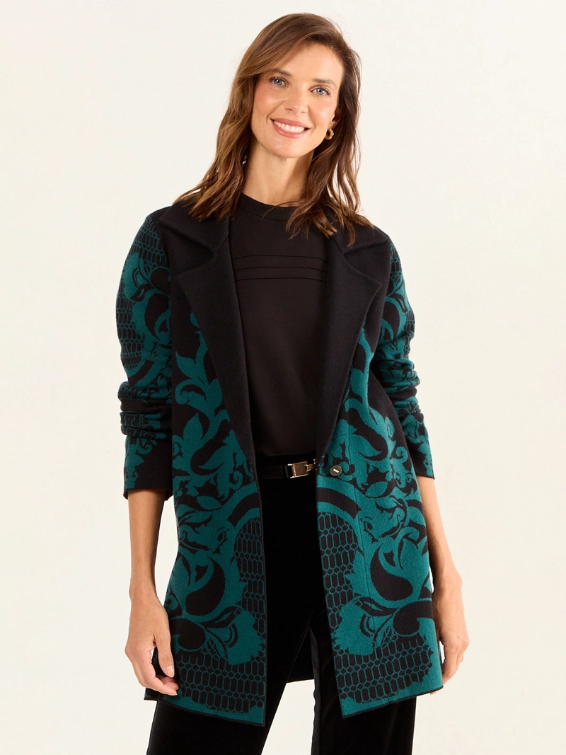 CARDIGAN MUJER MA GRIFFE TIPO CHAQUETÓN ABOTONADO - 1