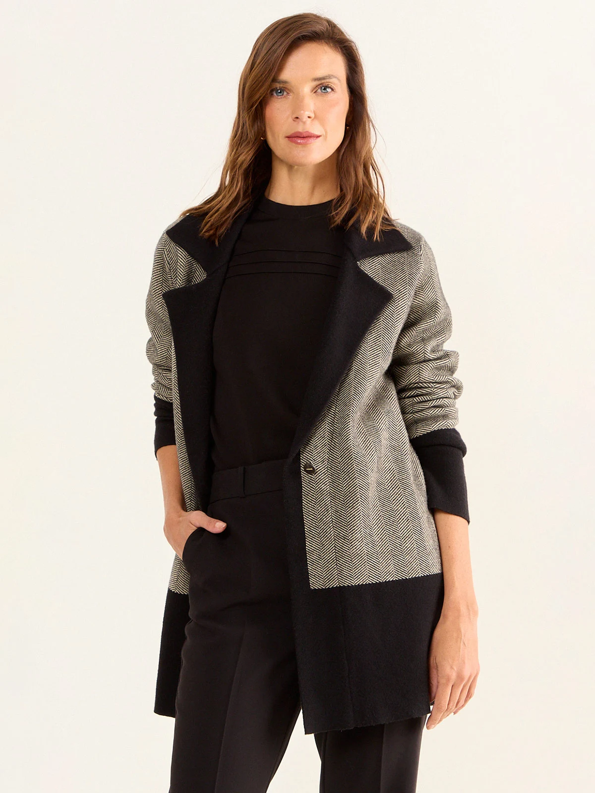 CARDIGAN MUJER MA GRIFFE TIPO CHAQUETÓN ABOTONADO - 2