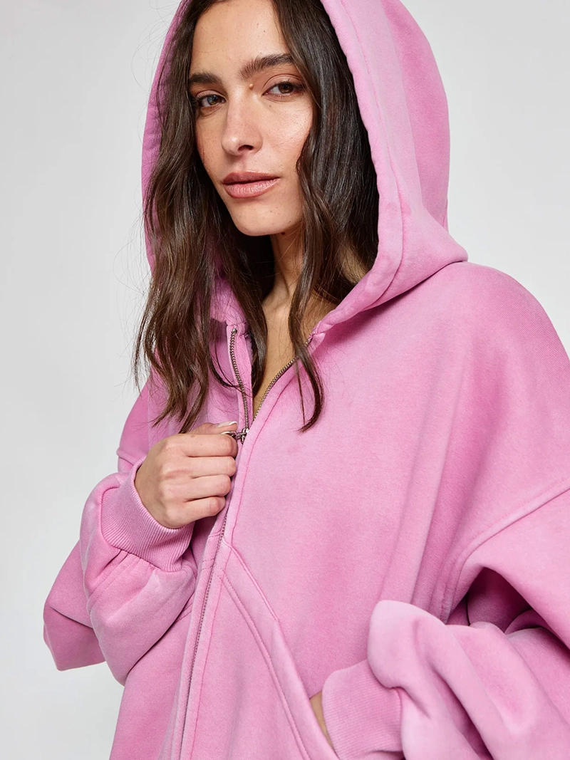 POLERÓN MUJER APPAREL POWER BY PERALTA ALGODÓN FULL ZIPPER - 4