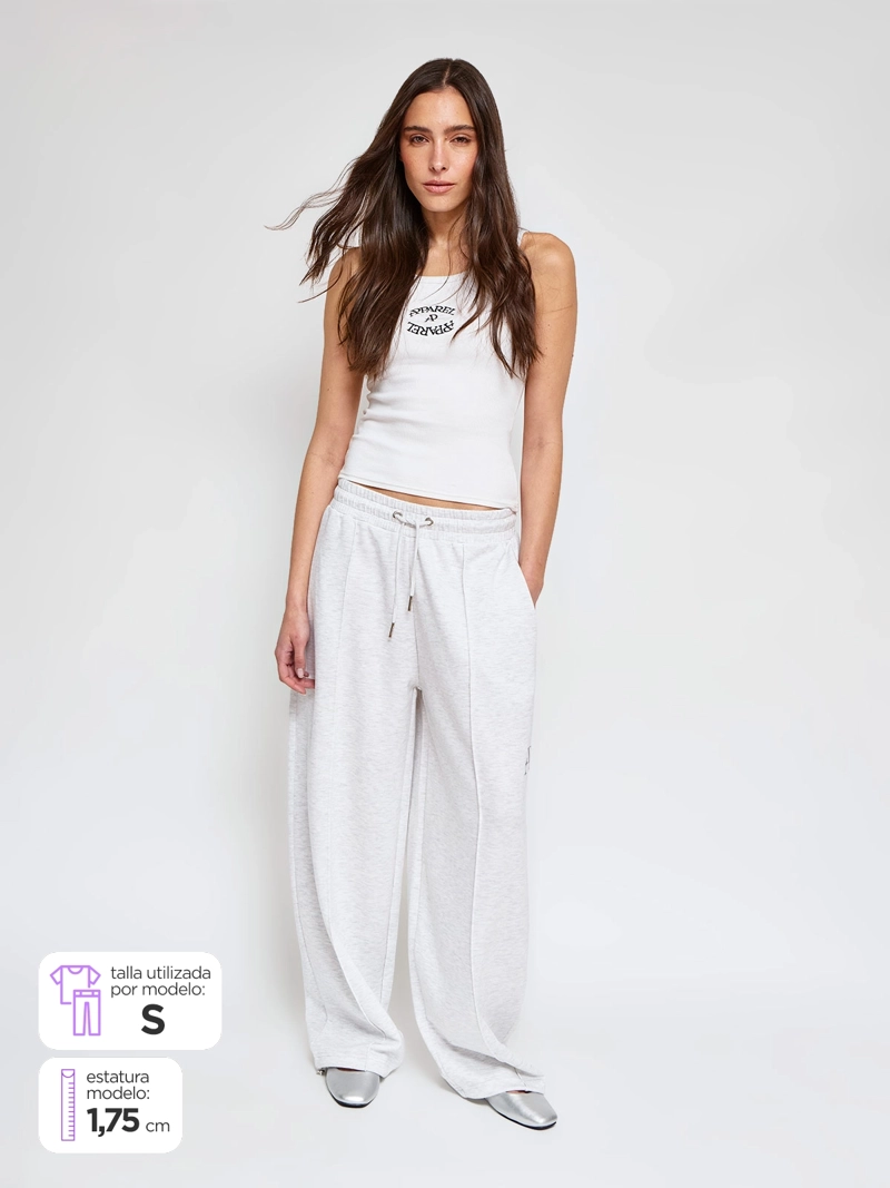 PANTALÓN MUJER APPAREL POWER BY PERALTA ALGODÓN BAGGY - 1