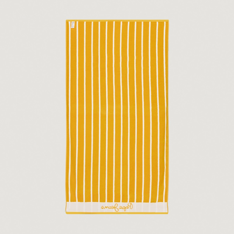 TOALLA DE PLAYA PEPE JEANS JACQUARD STRIPE AMARILLO - 3