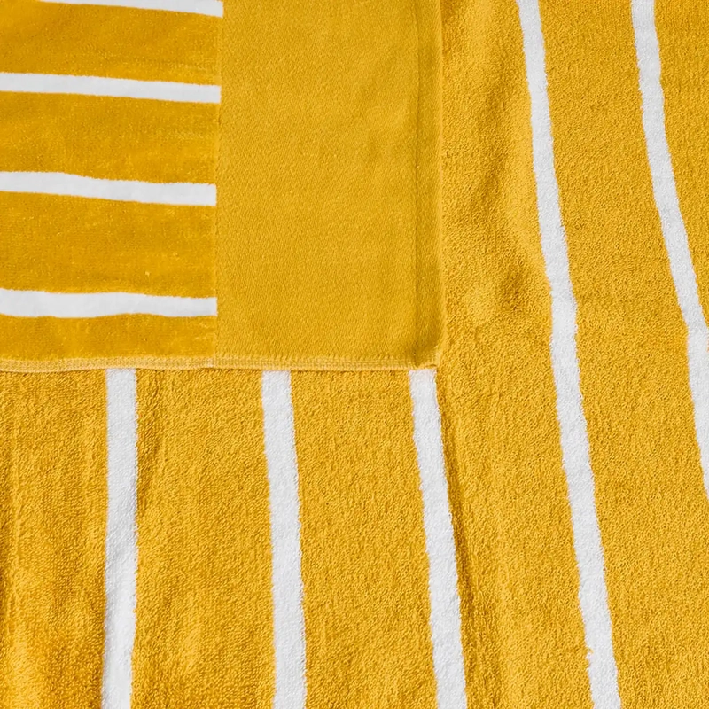 TOALLA DE PLAYA PEPE JEANS JACQUARD STRIPE AMARILLO - 5