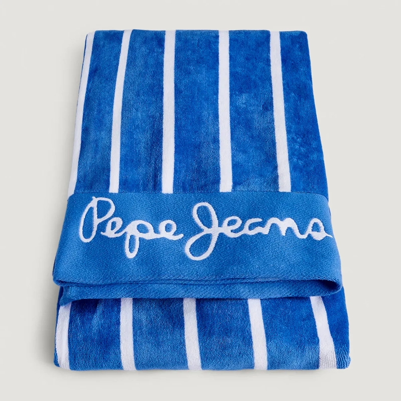 TOALLA DE PLAYA PEPE JEANS JACQUARD STRIPE AZUL - 4