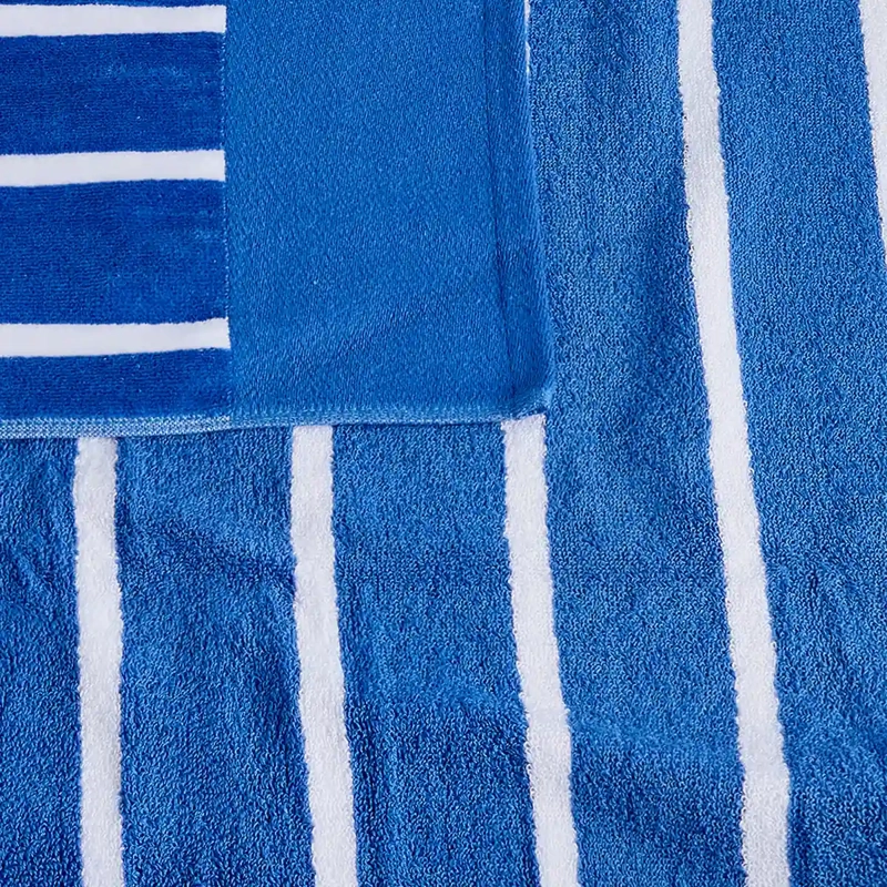 TOALLA DE PLAYA PEPE JEANS JACQUARD STRIPE AZUL - 5