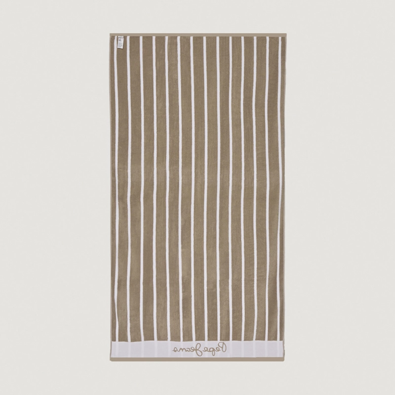 TOALLA DE PLAYA PEPE JEANS JACQUARD STRIPE BEIGE - 3
