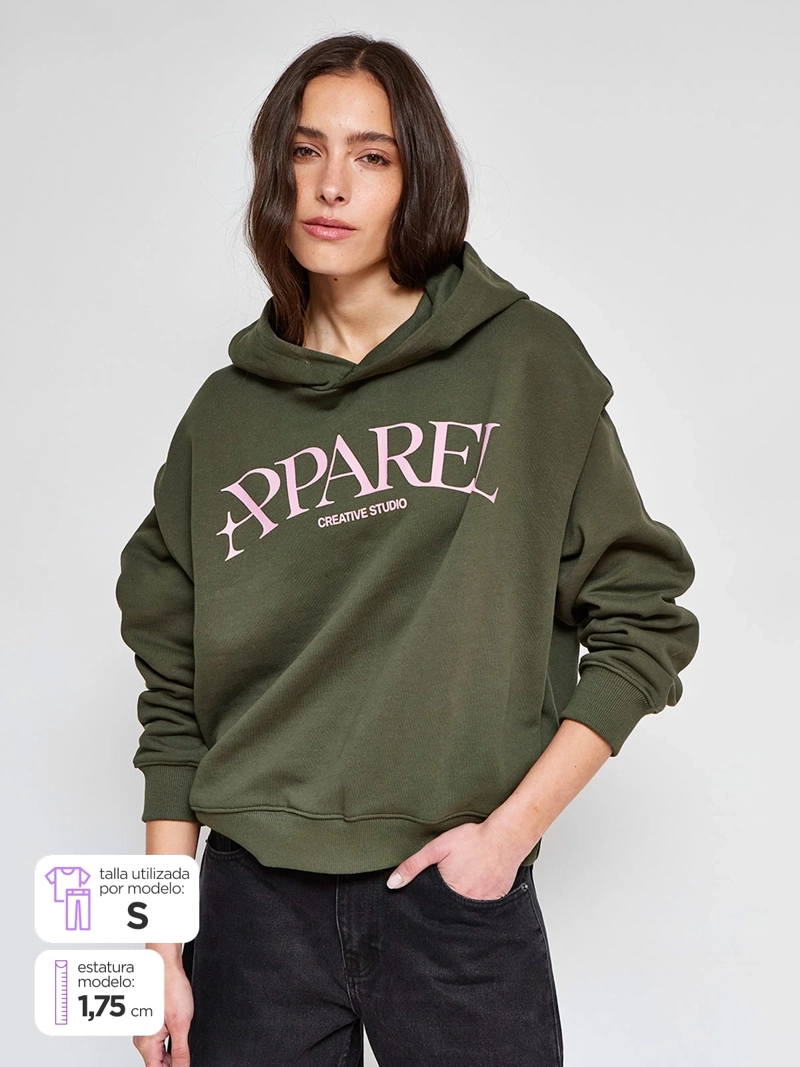 POLERÓN MUJER APPAREL POWER BY PERALTA ALGODÓN ESTAMPADO