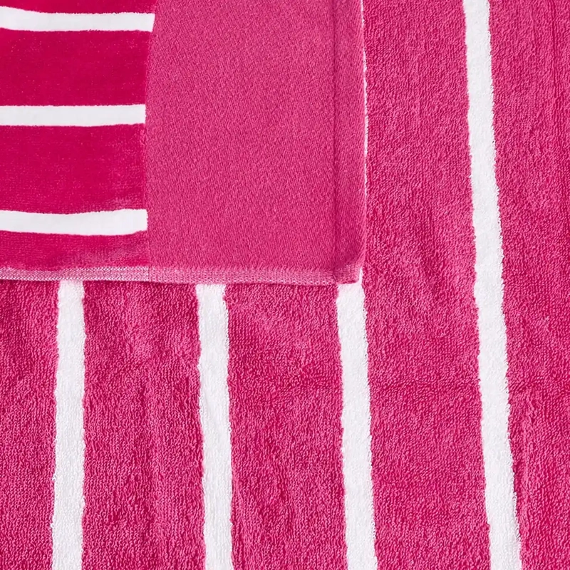 TOALLA DE PLAYA PEPE JEANS JACQUARD STRIPE ROSA - 5