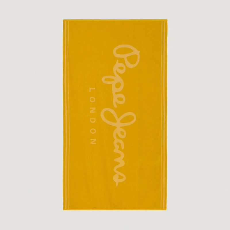 TOALLA DE PLAYA PEPE JEANS JACQUARD AMARILLO - 2