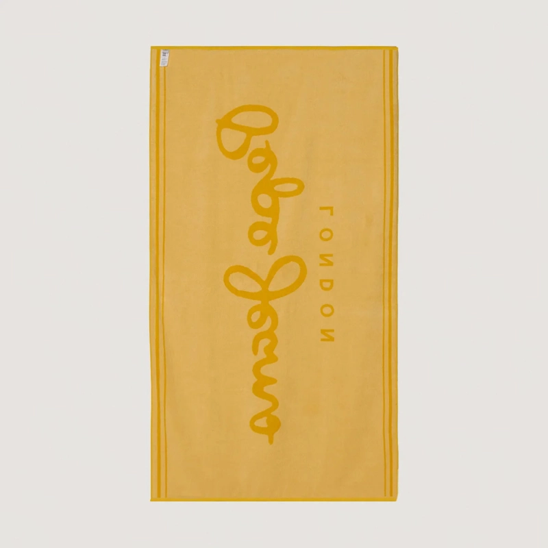 TOALLA DE PLAYA PEPE JEANS JACQUARD AMARILLO - 3