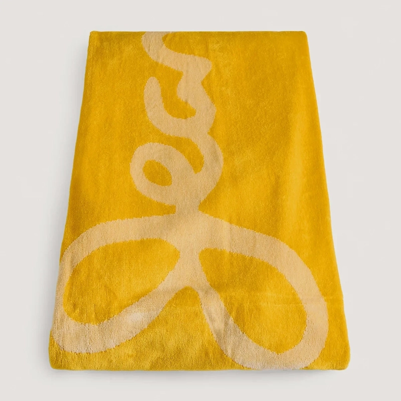 TOALLA DE PLAYA PEPE JEANS JACQUARD AMARILLO - 4