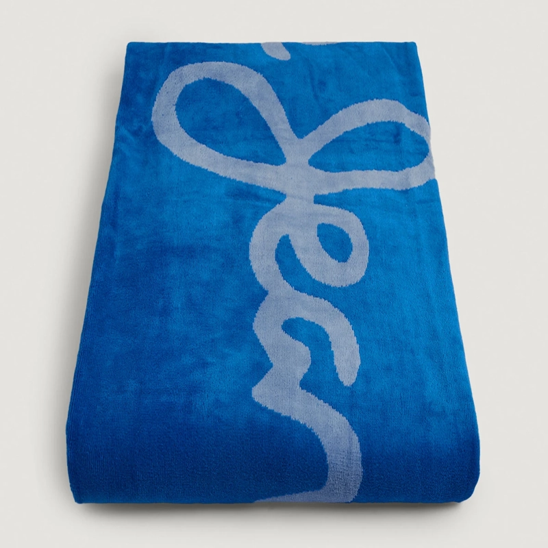 TOALLA DE PLAYA PEPE JEANS JACQUARD AZUL - 4