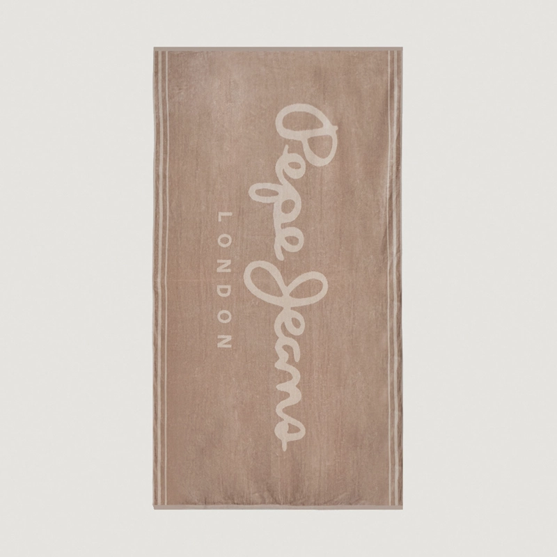 TOALLA DE PLAYA PEPE JEANS JACQUARD BEIGE - 2