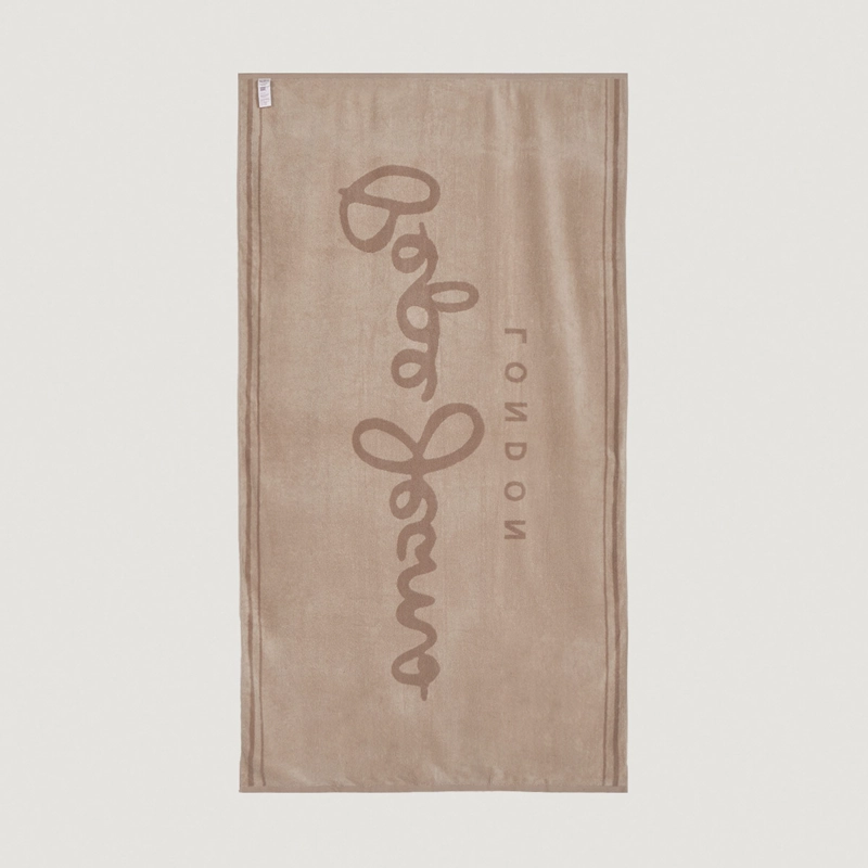 TOALLA DE PLAYA PEPE JEANS JACQUARD BEIGE - 3
