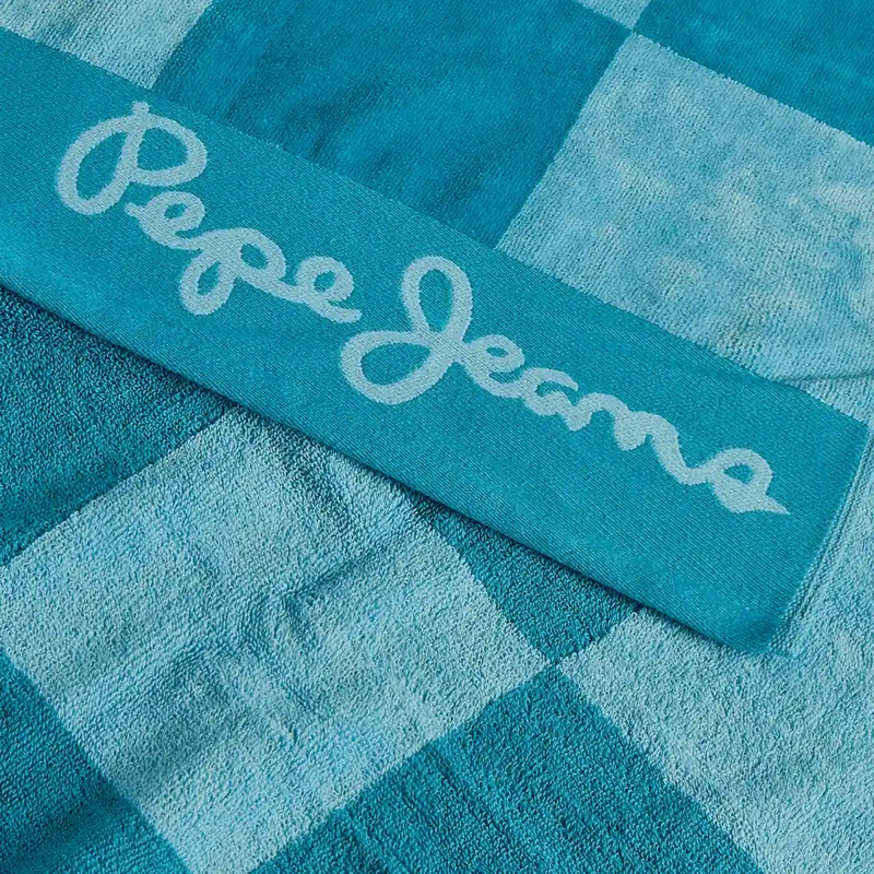 TOALLA DE PLAYA PEPE JEANS JACQUARD CHEK AQUA - 5