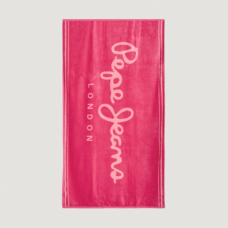 TOALLA DE PLAYA PEPE JEANS JACQUARD FUCSIA - 2