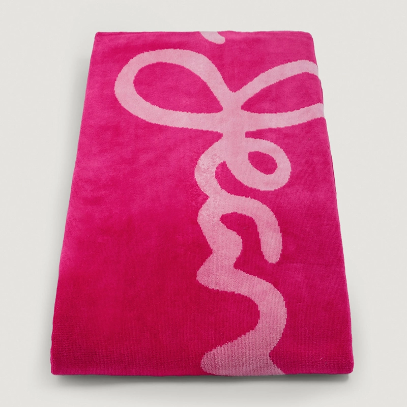 TOALLA DE PLAYA PEPE JEANS JACQUARD ROSA - 4
