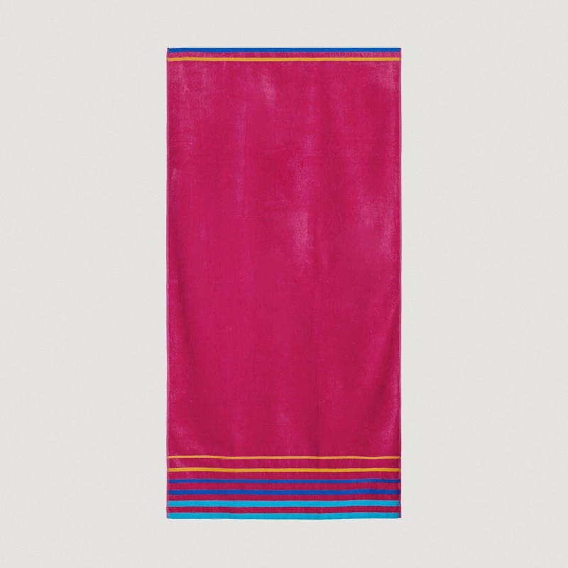 TOALLA DE PLAYA RIPLEY HOME SANTORINI FUCSIA  - 2
