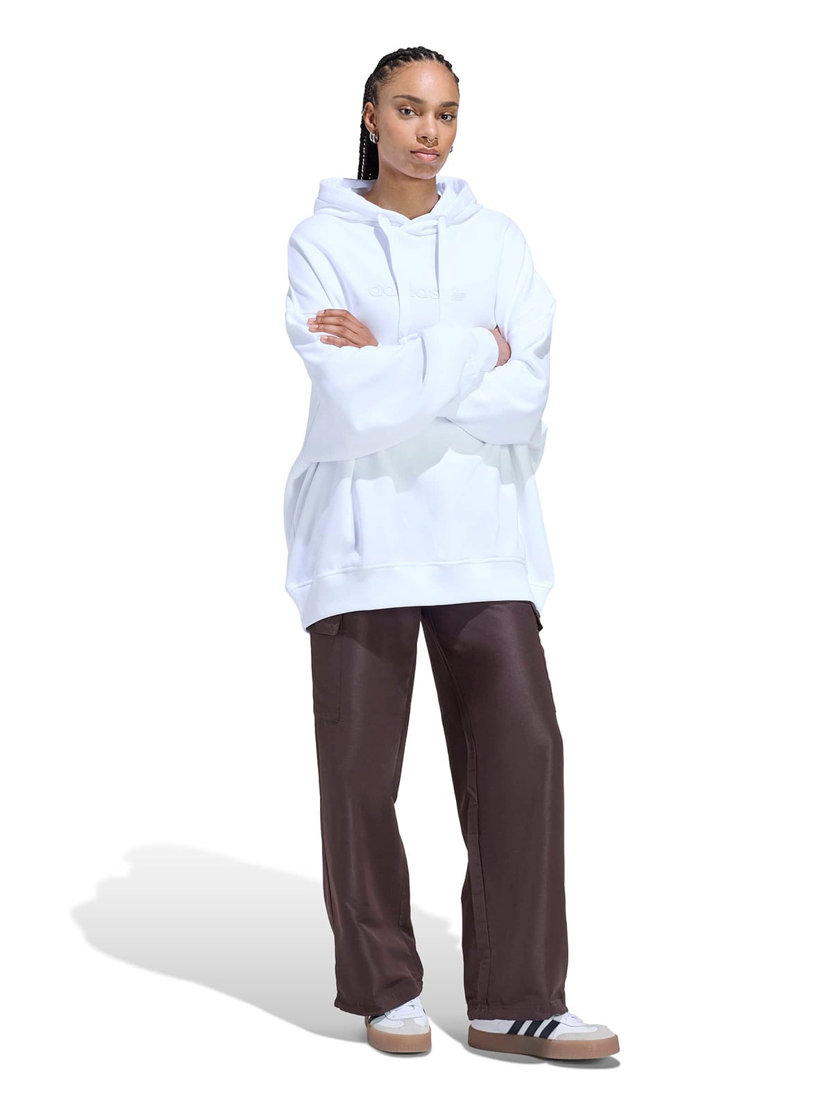 POLERÓN MUJER ADIDAS ALGODÓN CAPUCHA ESSENTIALS - 1
