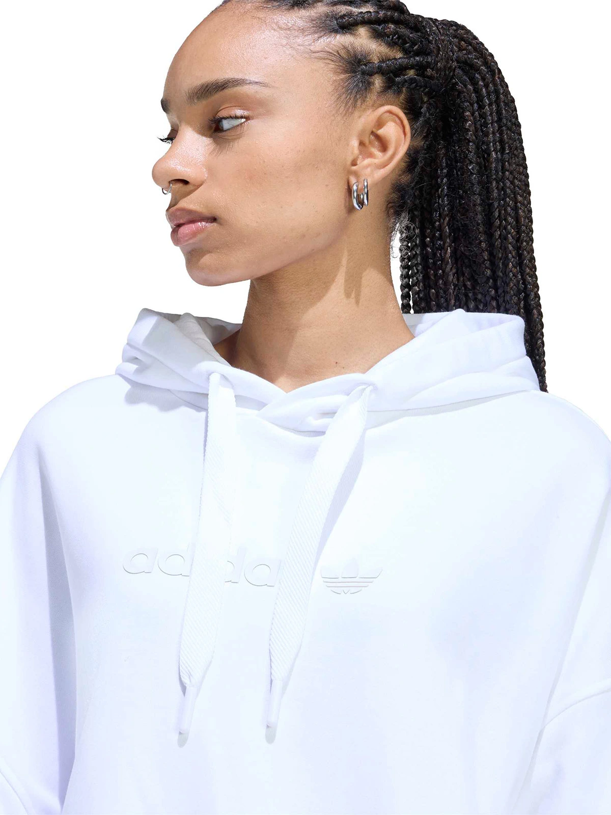 POLERÓN MUJER ADIDAS ALGODÓN CAPUCHA ESSENTIALS - 4