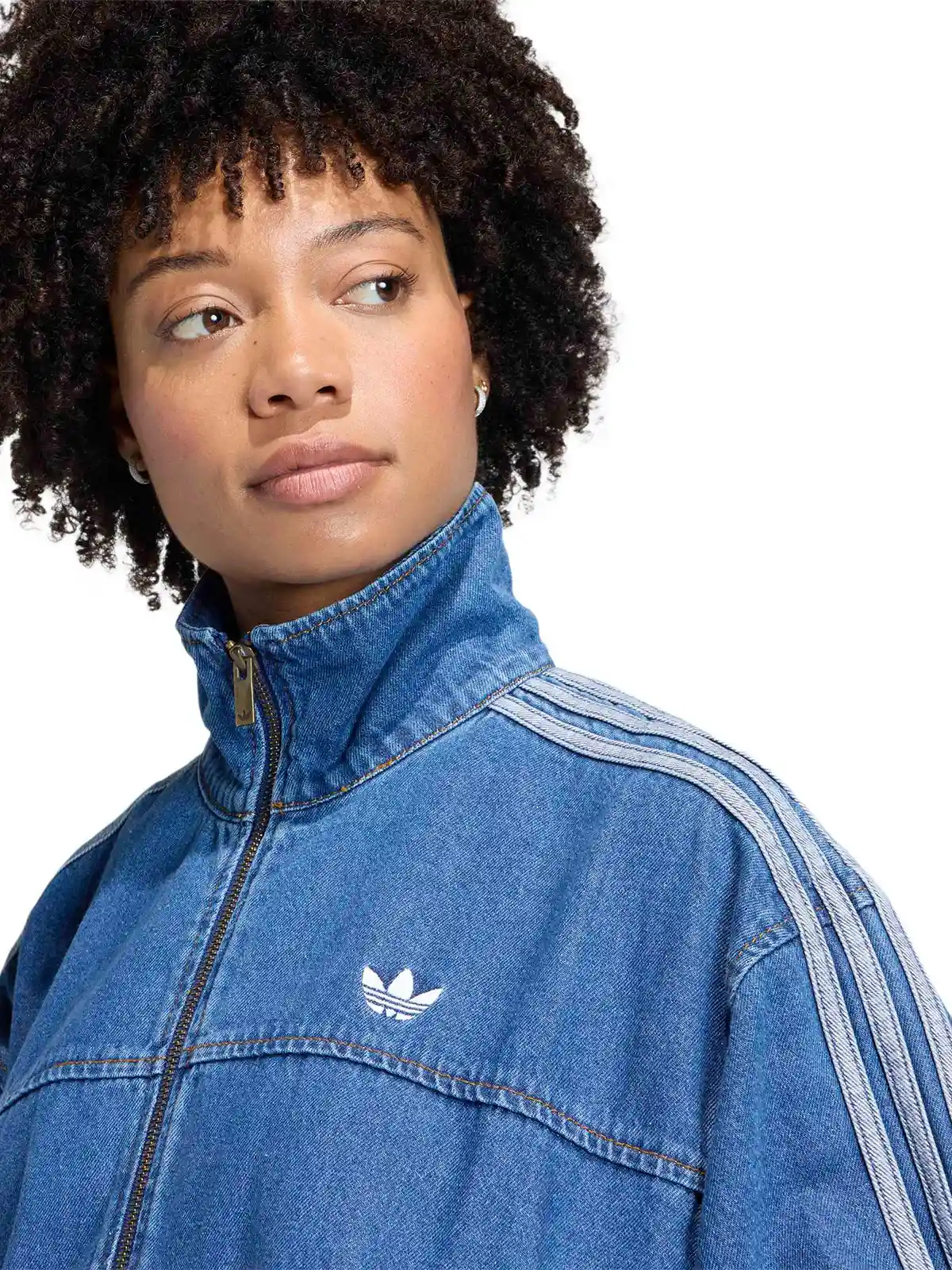 POLERÓN MUJER ADIDAS ALGODÓN TEJIDO DENIM - 5