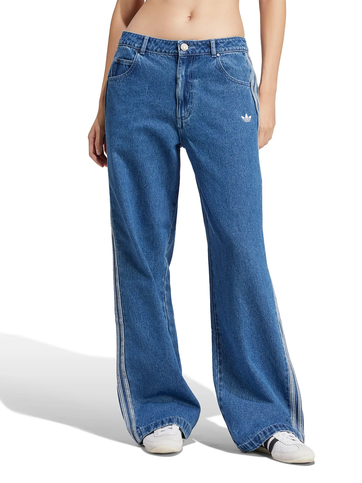 JEANS MUJER ADIDAS ALGODÓN 3 TIRAS - 2