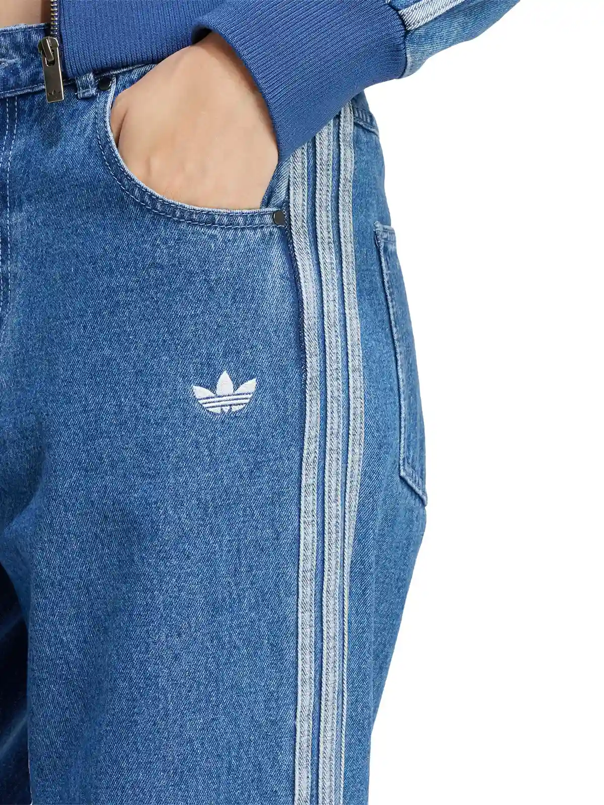 JEANS MUJER ADIDAS ALGODÓN 3 TIRAS - 4