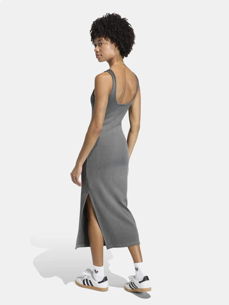 VESTIDO MUJER ADIDAS MAXI ESSENTIALS ACANALADO SIN MANGAS WASHED - 2