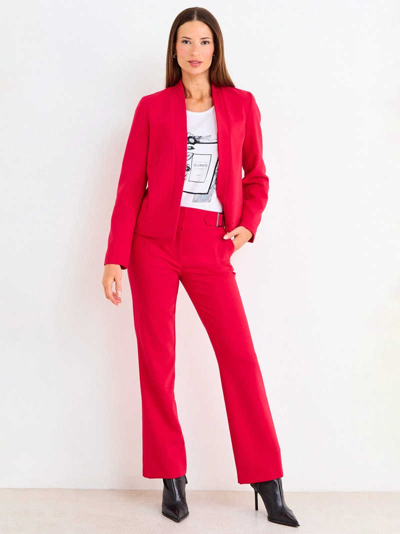 PANTALÓN MUJER ASH LISO RECTO HEBILLAS - 1