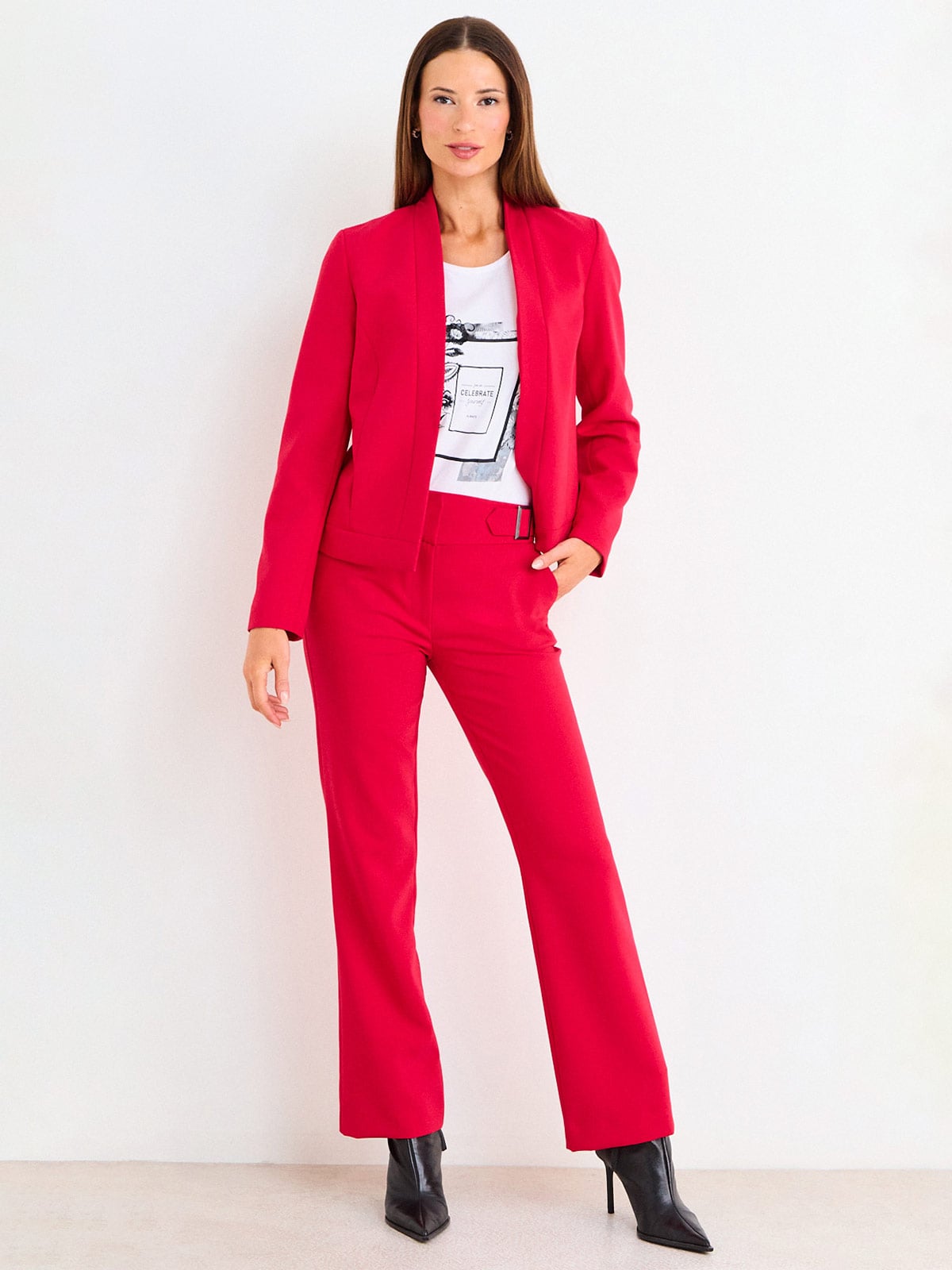 ASH PANTALÓN MUJER ASH LISO RECTO HEBILLAS