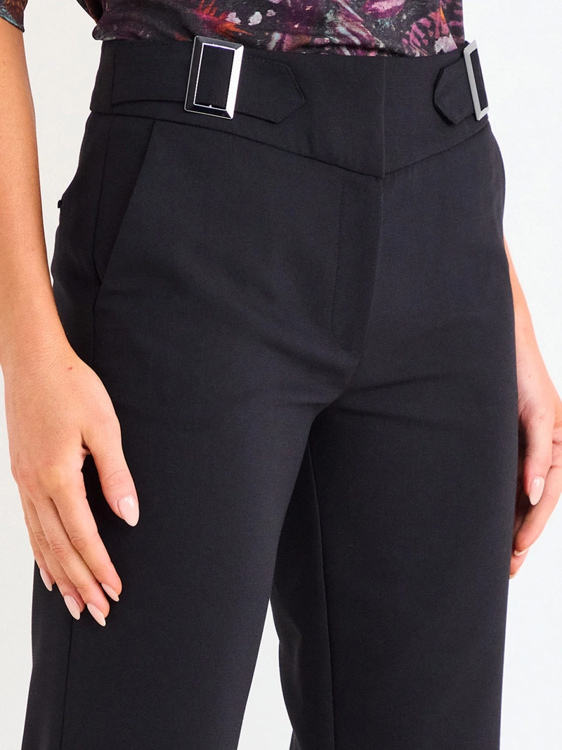 PANTALÓN MUJER ASH LISO RECTO HEBILLAS - 4