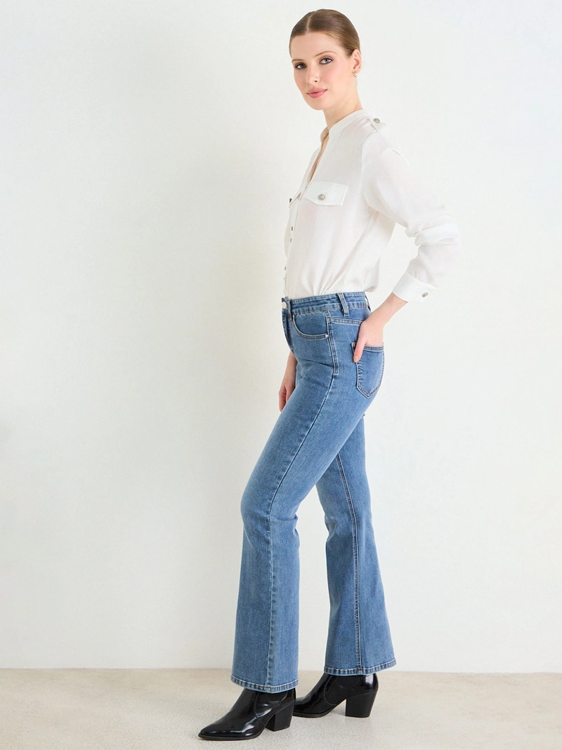JEANS MUJER ASH ALGODÓN LISO - 2