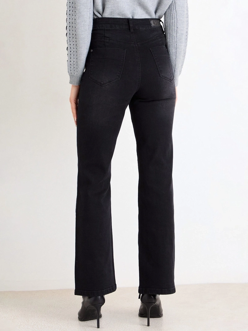 JEANS MUJER ASH ALGODÓN FLARE LISO - 3
