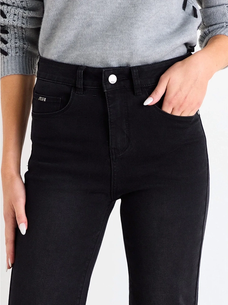 JEANS MUJER ASH ALGODÓN FLARE LISO - 4