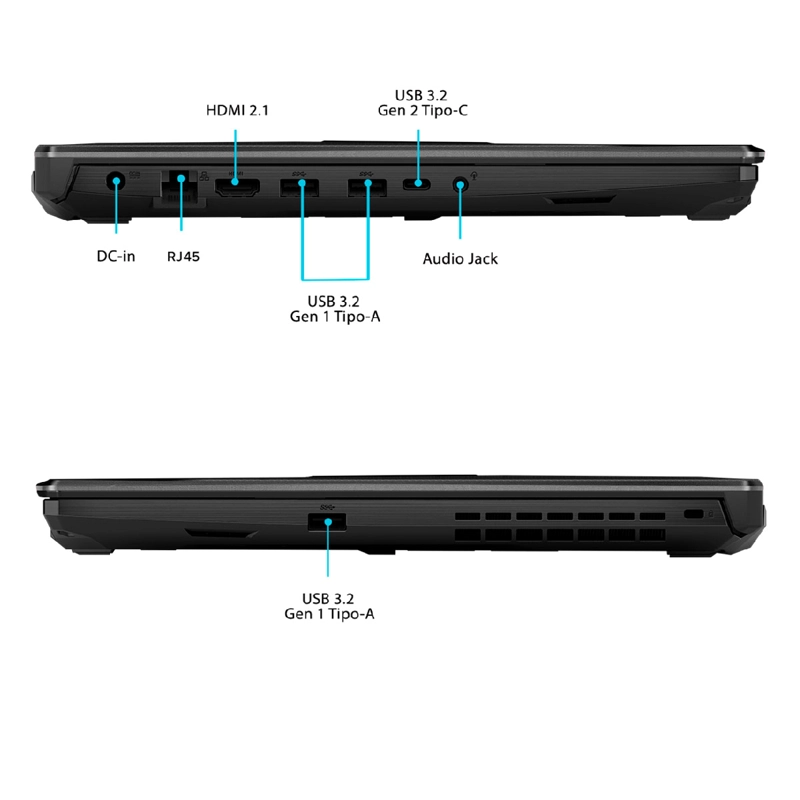 NOTEBOOK ASUS TUF GAMING A15 FA506NCQ-HN043W AMD RYZEN 7 16GB RAM 512GB SSD NVIDIA RTX 3050 15.6” - 6