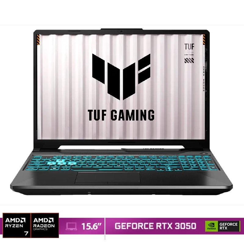 NOTEBOOK ASUS TUF GAMING A15 FA506NCQ-HN020W AMD RYZEN 7 8GB RAM 512GB SSD NVIDIA RTX 3050 15.6” - 1