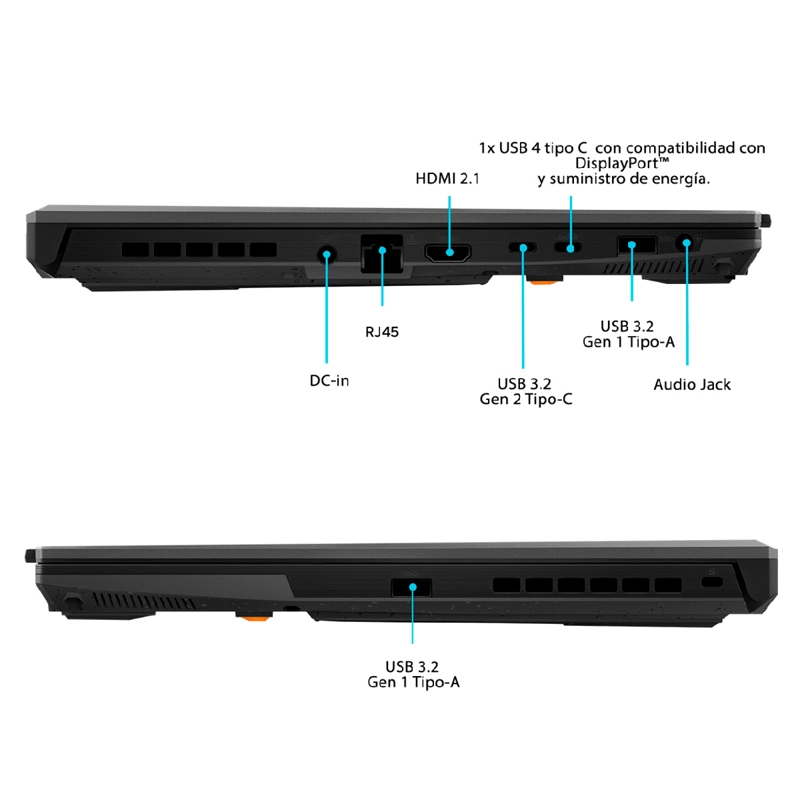 NOTEBOOK ASUS TUF GAMING A16 FA607NUQ-RL060W AMD RYZEN 7 16GB RAM 512GB SSD NVIDIA RTX 4050 16” - 6