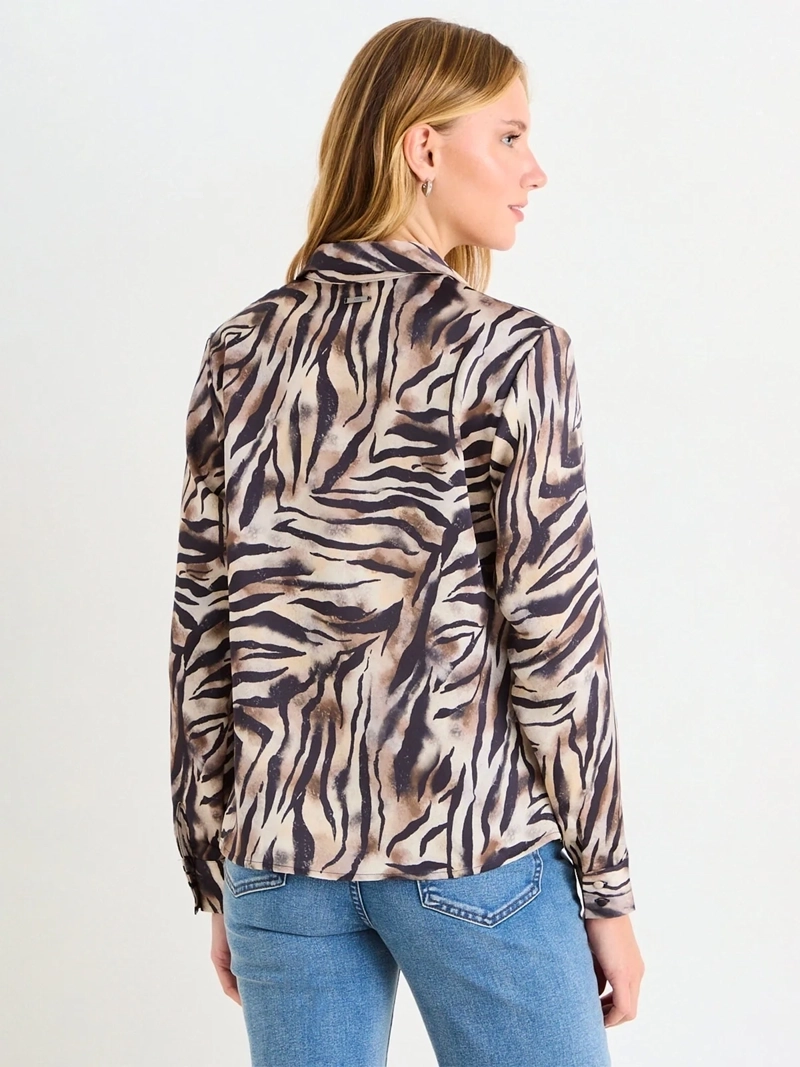 POLERA MUJER ASH MANGA LARGA PUÑO ANCHO - 2
