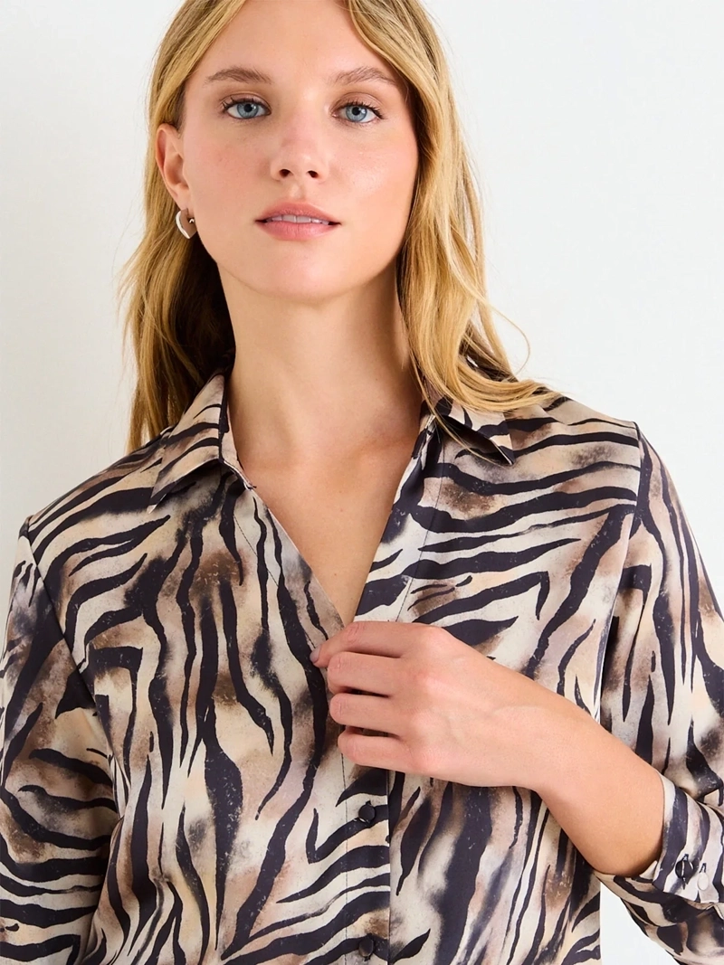 POLERA MUJER ASH MANGA LARGA PUÑO ANCHO - 3