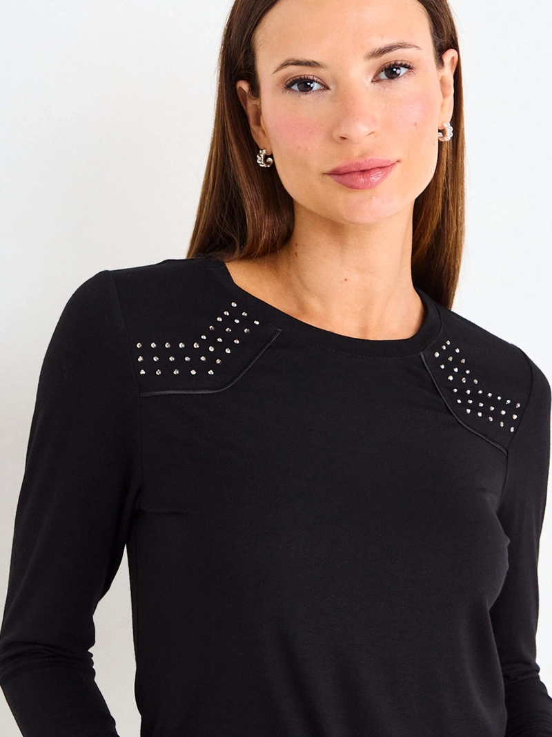 POLERA MUJER ASH MANGA LARGA  - 4