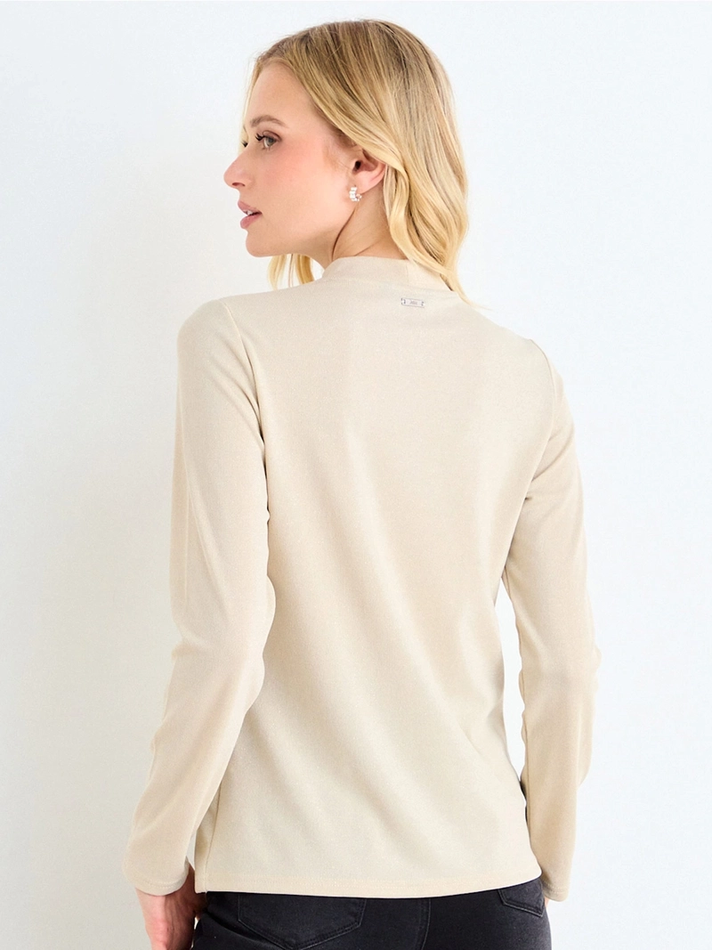 POLERA MUJER ASH CUELLO ALTO MANGA LARGA - 3