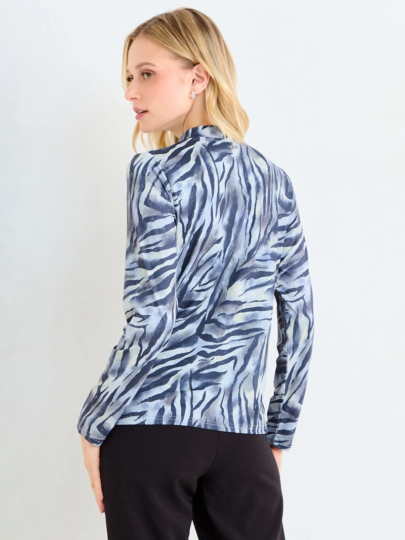 POLERA MUJER ASH CUELLO ALTO MANGA LARGA - 2