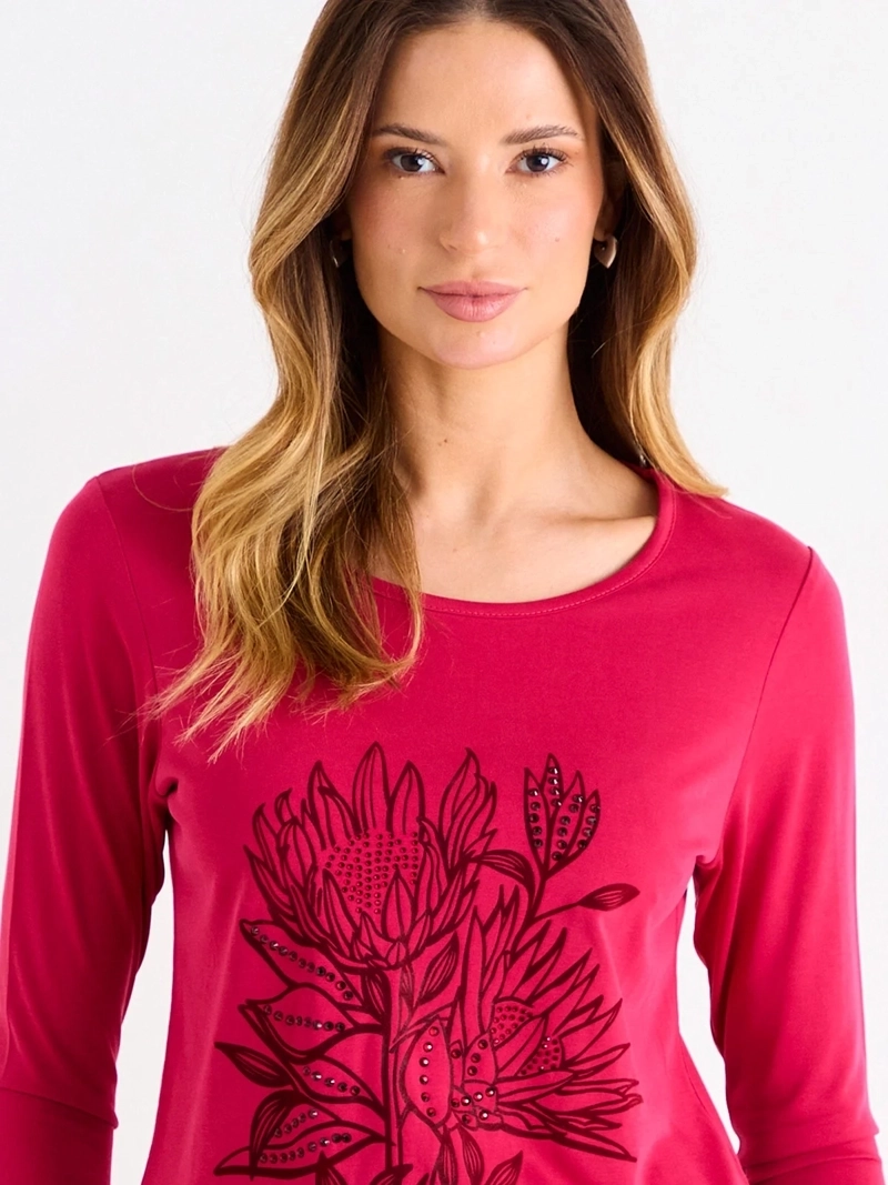 POLERA MUJER ASH ESCOTE REDONDO MANGA 3/4 - 4