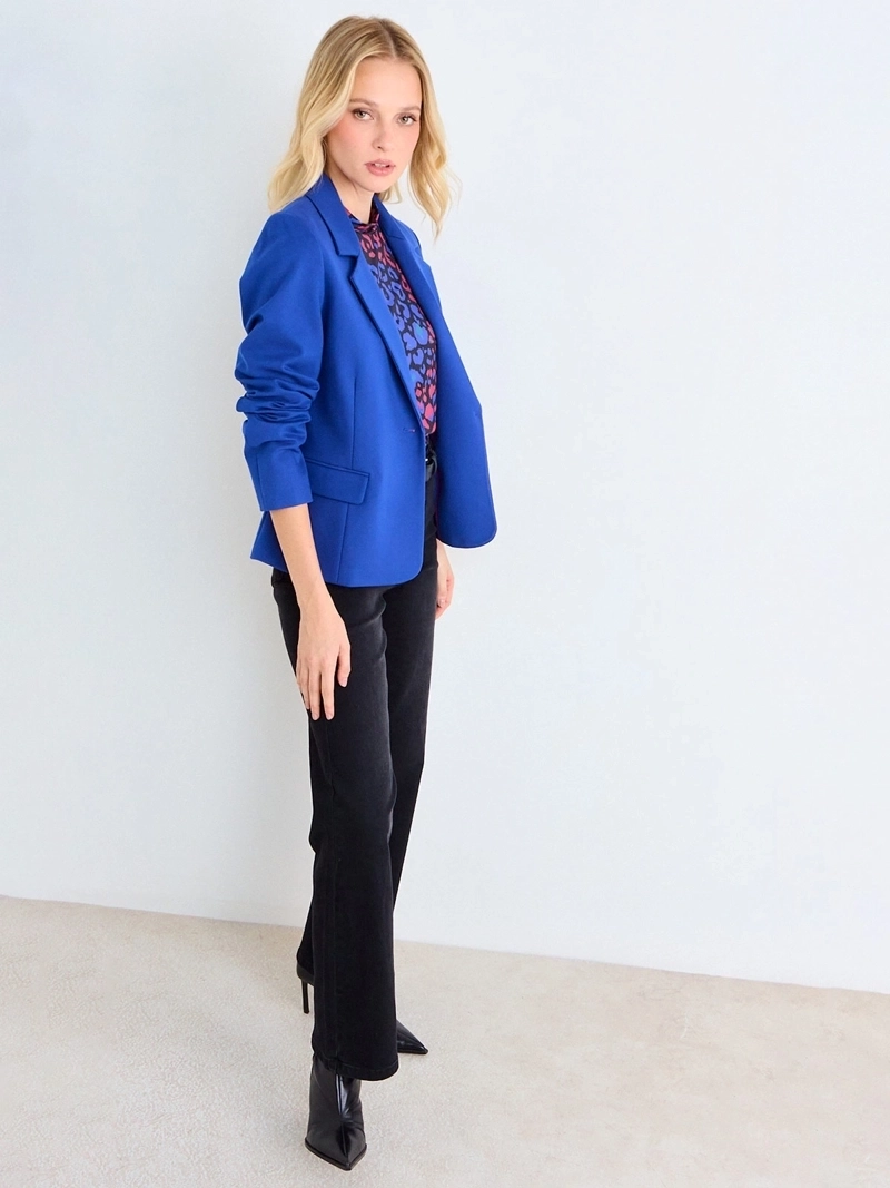BLAZER MUJER ASH LISO SOLAPA CLÁSICA - 2