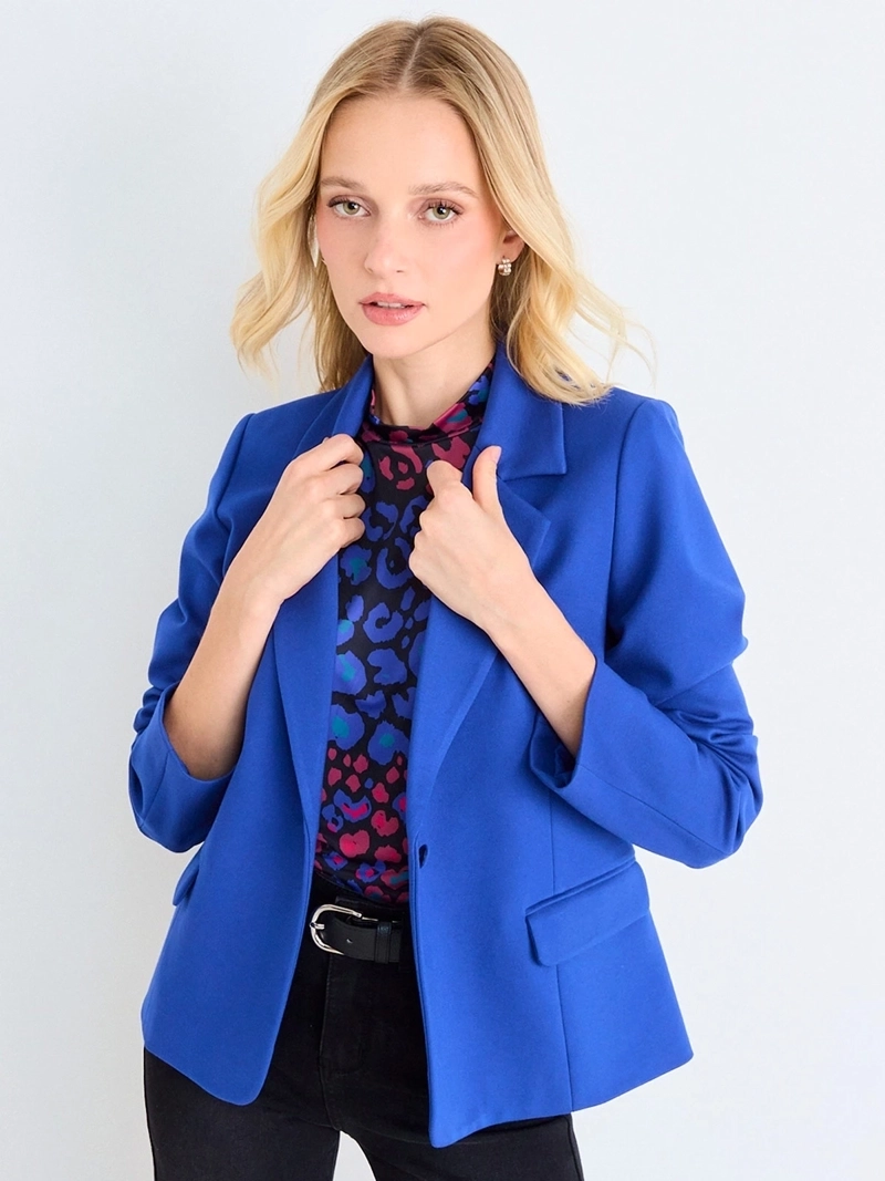 BLAZER MUJER ASH LISO SOLAPA CLÁSICA - 3