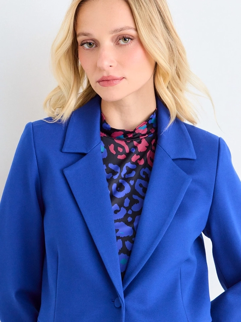 BLAZER MUJER ASH LISO SOLAPA CLÁSICA - 5