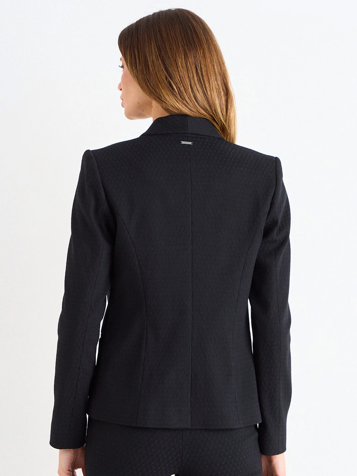BLAZER MUJER ASH TEXTURA SOLAPA ALARGADA - 3